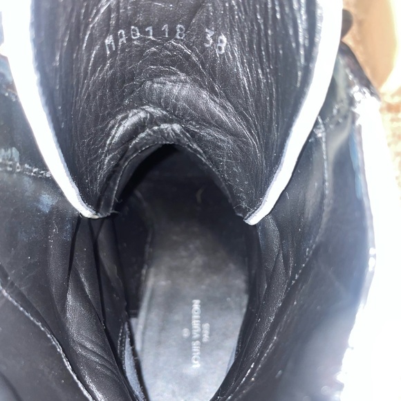 Louis Vuitton platform Laureate Desert black white mesh lace up ankle boots - Picture 3 of 8